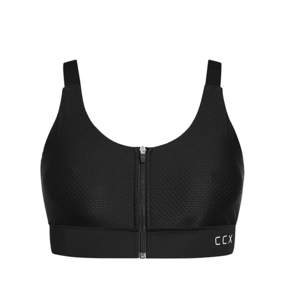 CCX By City Chic Black Hi Impact Crop Top Sports Bra Size 14 NWT SKU0763